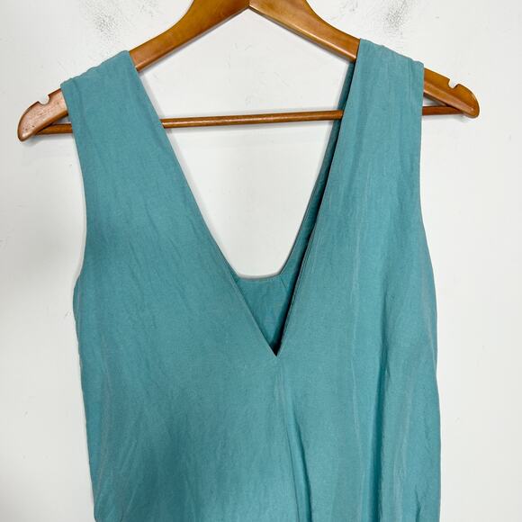 COS Maxi Dress Womens Size 6 Linen Sustainable Minimalist Coastal Vacation Lagom - Picture 6 of 9